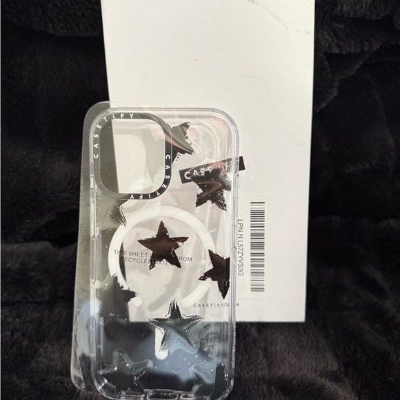 Casetify Other - Casetify Clear Star Phone Case - Black